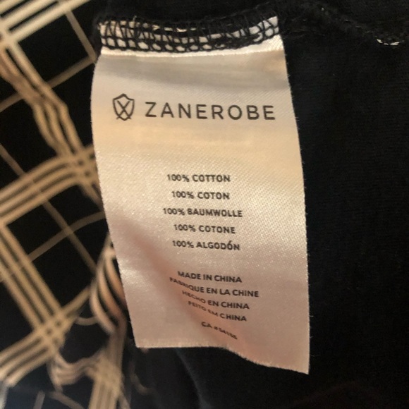 Zanerobe Black and White Longline Plaid Tank Top - Picture 5 of 10